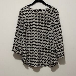 Stylish Black and White Women's Blouse